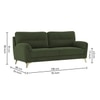 Osbert Velvet 3 Seater Sofa in Olive Green color