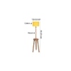 Gwyneth Yellow Cotton Shade Floor Lamp