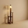 Dorian Beige Jute Floor Lamp with Beige Jute Base