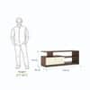 DCanape Naomi Engineering Wood TV Unit Dark Acacia Light Acacia Finish