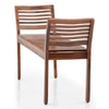 Latt Solid Wood Bench In Teak Finish