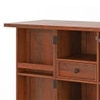 Caledonia Solid Wood Bar Cabinet (Honey Finish)