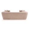 Rihanna 3 Seater Fabric Sofa in Ashen Beige Colour