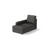 Apollo Sofa (Colour : Steel, Cushion : Hard, Back Type : High Back, Seating Capacity : Left Aligned 3 Seater + Left Aligned Chaise + Ottoman)