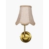Devansh Gold Wall Mounted Lamp With Beige Jute Shade