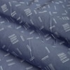 Blue Abstract 180 TC Fitted 1 King  Bedsheet with 2 Pillow Covers