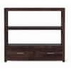 Crest Solid Wood  Bookshelf in Walnut Finish