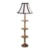 Devansh Shelf Wooden Floor Lamp