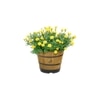 VegTrug Wooden Barrel Planters 46cm Burnt Oak
