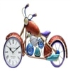 Craft Tree Metal Handpainted Red Color Bike  Wall Clock