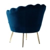Melta Fabric Accent Chair in Blue Colour