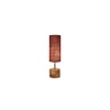 Rosalie Maroon jute & solid wood table lamp