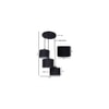 Winston Black Fabric Cluster Hanging Light