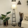 Salita Beige Jute Floor Lamp with Beige Jute Base