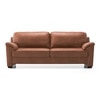 Farina 3 Seater Luxury Italian Leather Sofa In Cognac