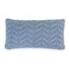 Rosa Slate Blue Cotton Knitted Decorative Cushion Cover 12 x 20 Inches
