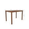Seattle Starter Dining Set 1+4 (Rubberwood, Antique Oak Finish)