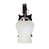 Devansh Solid Wood Electric Wall Light in Brown Colour with Whiite Shade Count of 1 Light