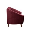 Nilo Velvet 2 Seater Sofa in Maroon Colour