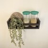 Fredrik Wooden Wall Shelf Organiser