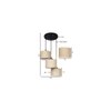 Franklin Beige Natural Fiber Cluster Hanging Light