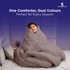 Reversible Comforter White and Grey -Queen Size
