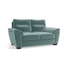 Adelaide Luxe 2 Seater Fabric Sofa in Dusty Turquoise Velvet Colour