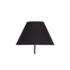 Nyree Black Fabric Floor Lamp with Black Iron Base