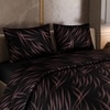 Stoa Paris Satin Comforter King Size with 2 Pillow Covers, 300TC Comforter Set Noir Rouge