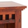Fidora Solid Wood Bedside Table in Honey Finish