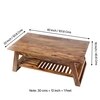 Alison Sheesham Wood Coffee Table In Teak Finish