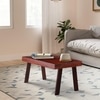 Mayfield Sheesham Wood Contemporary Rectangle Coffee Table In Honey Finish