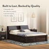 Jennings King Size Box Storage Bed in American Walnut Finish