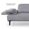Barret 2 Seater Fabric Sofa in Grey Ice Colour