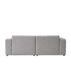 Comforthaven Wood 2 Seater With Upholstery Non Storage Sofa In Grey Colour