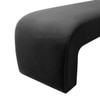 Floran Velvet 2 Seater Ottoman Bench in Dark Grey  Color