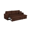 Doozy 3 Seater Pull Out Sofa cum Bed  in Brown Colour