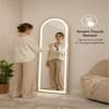 The Artment Gold Halo Arch Unbreakable Floor Mirror For Home (150 X 40 CM)