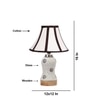 Devansh Multi Cotton Shade Lamp With Wood & Mosaic Glass Base For Decoration/Office/Home/Gifting/Study For Decoration/Office/Home/Gifting/Study