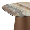 Aeris Metal Side Table in Jupiter Spanish Ceramic Finish