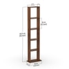 Walten Engineered Wood Bookshelf in Brown Maple