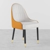 Lili Accent Chair in Cream & Orange Colour