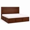 Sahaj Solid Wood Compact King Bed Hydraulic Storage Provincial Teak Finish Mattress 72 x 72 Inches