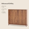 Webster 48 Pair Shoe Rack in Sheesham Finish