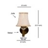 Devansh Gold Wall Mounted Lamp With Beige Jute Shade