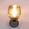 Devansh Metal Electric Wall Light in gold Colour with Lavender Shade Count of 1 Light