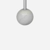 Metalsmith Marble Side Table in Silver Finish