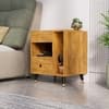 Hexa Red Engineered Wood Dressing Table in Giant Wood Colour