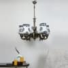 Devansh Metal Electric Wall Light in Grey Colour with Grey Shade Count of 1 Light