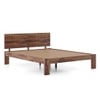 Kuba Solid Wood Queen Size Bed Without Storage (Teak Finish)